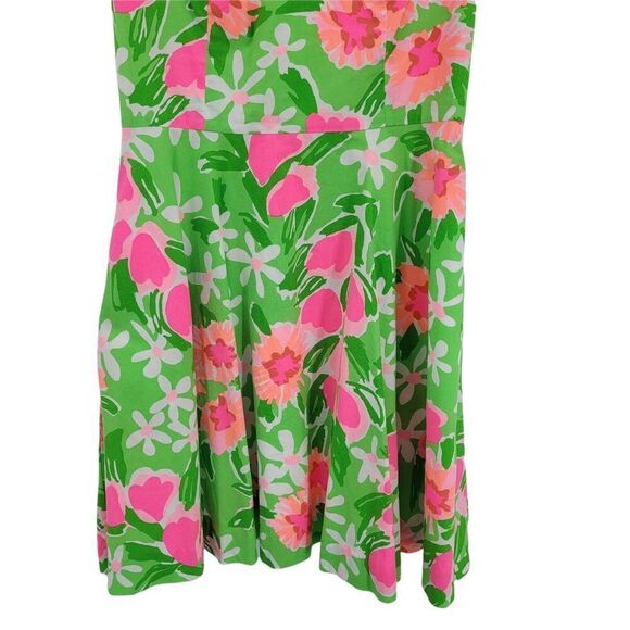 Lilly Pulitzer 80's Everything Nice Freja' Floral Fit & Flare Dress Pockets Sz 2 - Picture 9 of 12